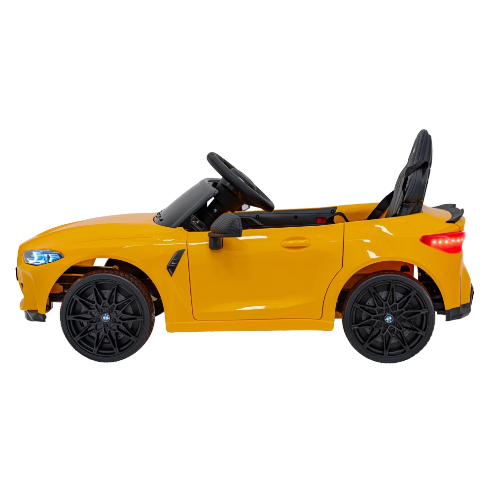 Elektromobilis BMW M4, Yellow-Elektromobiliai vaikams, Mašinos-e-vaikas