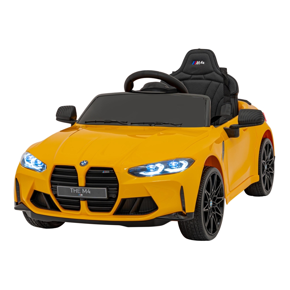 Elektromobilis BMW M4, Yellow-Elektromobiliai vaikams, Mašinos-e-vaikas
