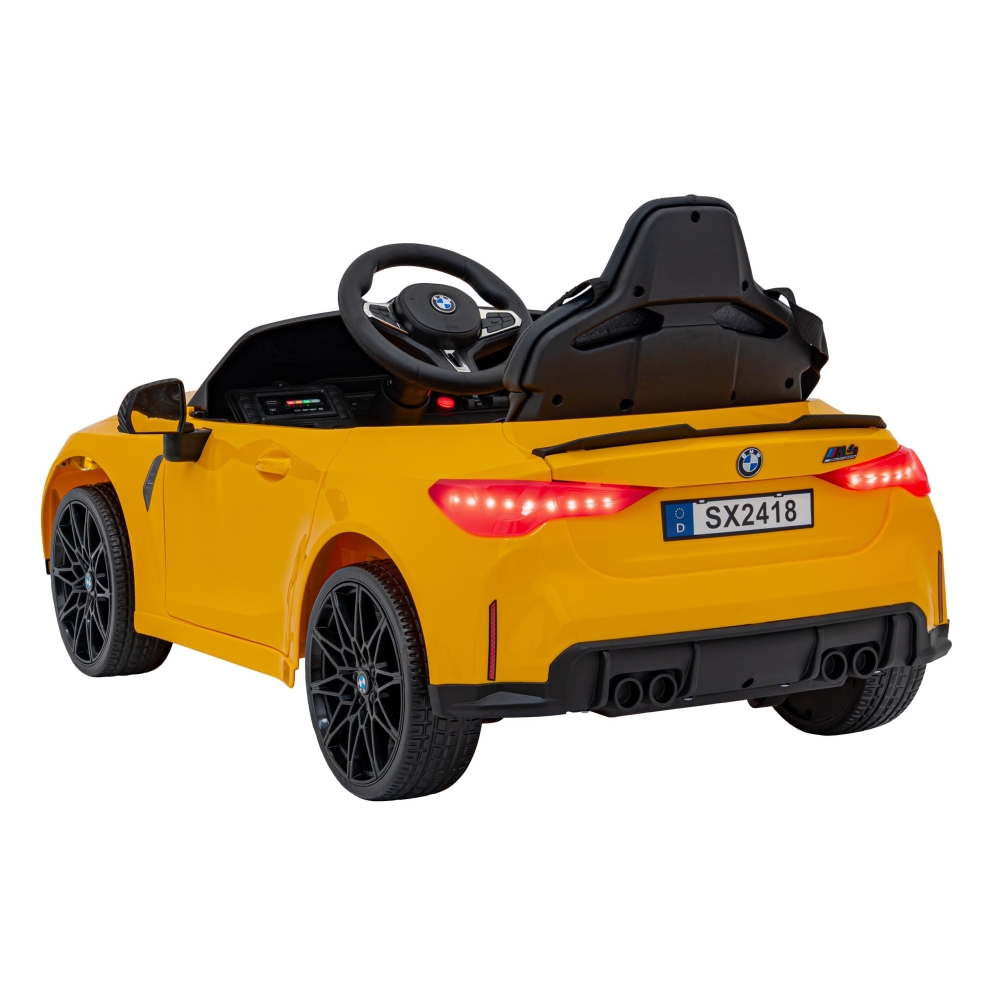Elektromobilis BMW M4, Yellow-Elektromobiliai vaikams, Mašinos-e-vaikas