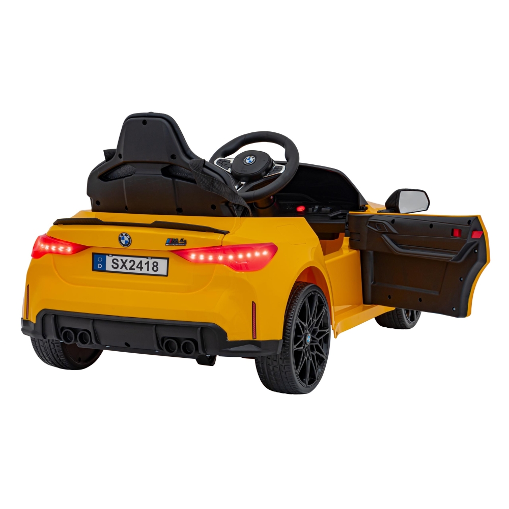 Elektromobilis BMW M4, Yellow-Elektromobiliai vaikams, Mašinos-e-vaikas