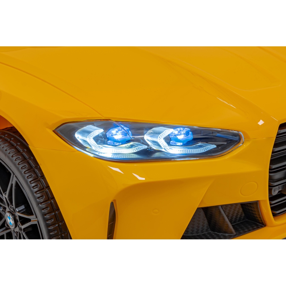 Elektromobilis BMW M4, Yellow-Elektromobiliai vaikams, Mašinos-e-vaikas