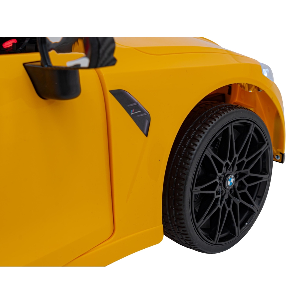 Elektromobilis BMW M4, Yellow-Elektromobiliai vaikams, Mašinos-e-vaikas