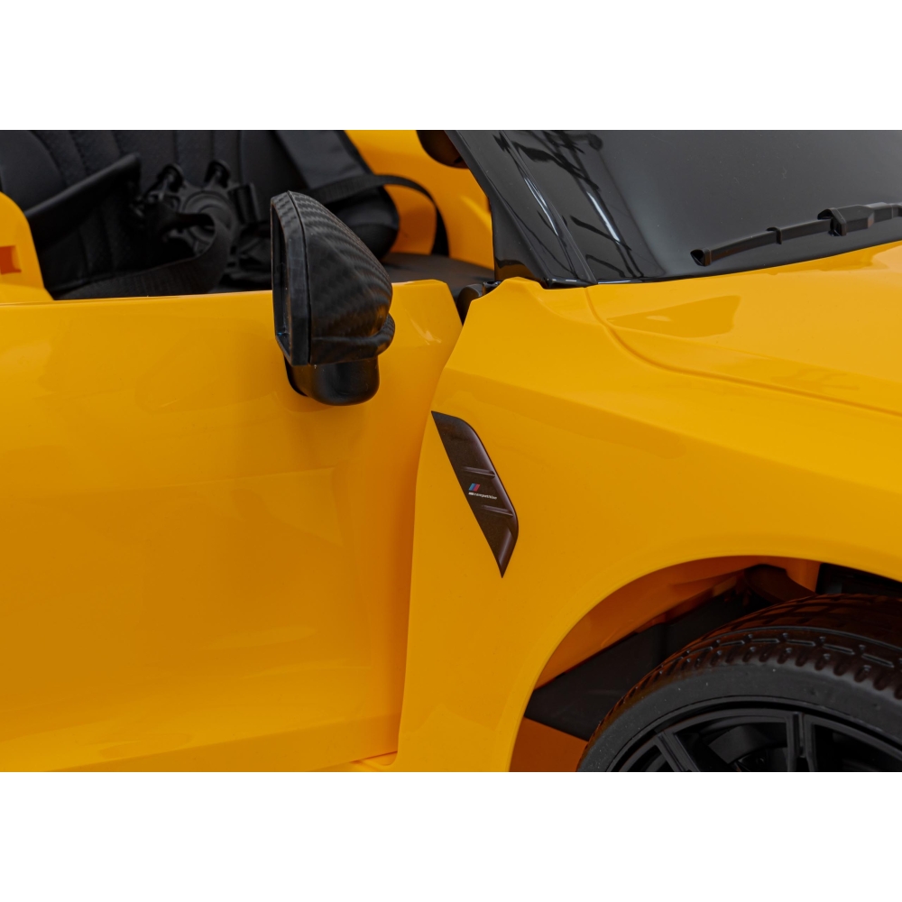 Elektromobilis BMW M4, Yellow-Elektromobiliai vaikams, Mašinos-e-vaikas