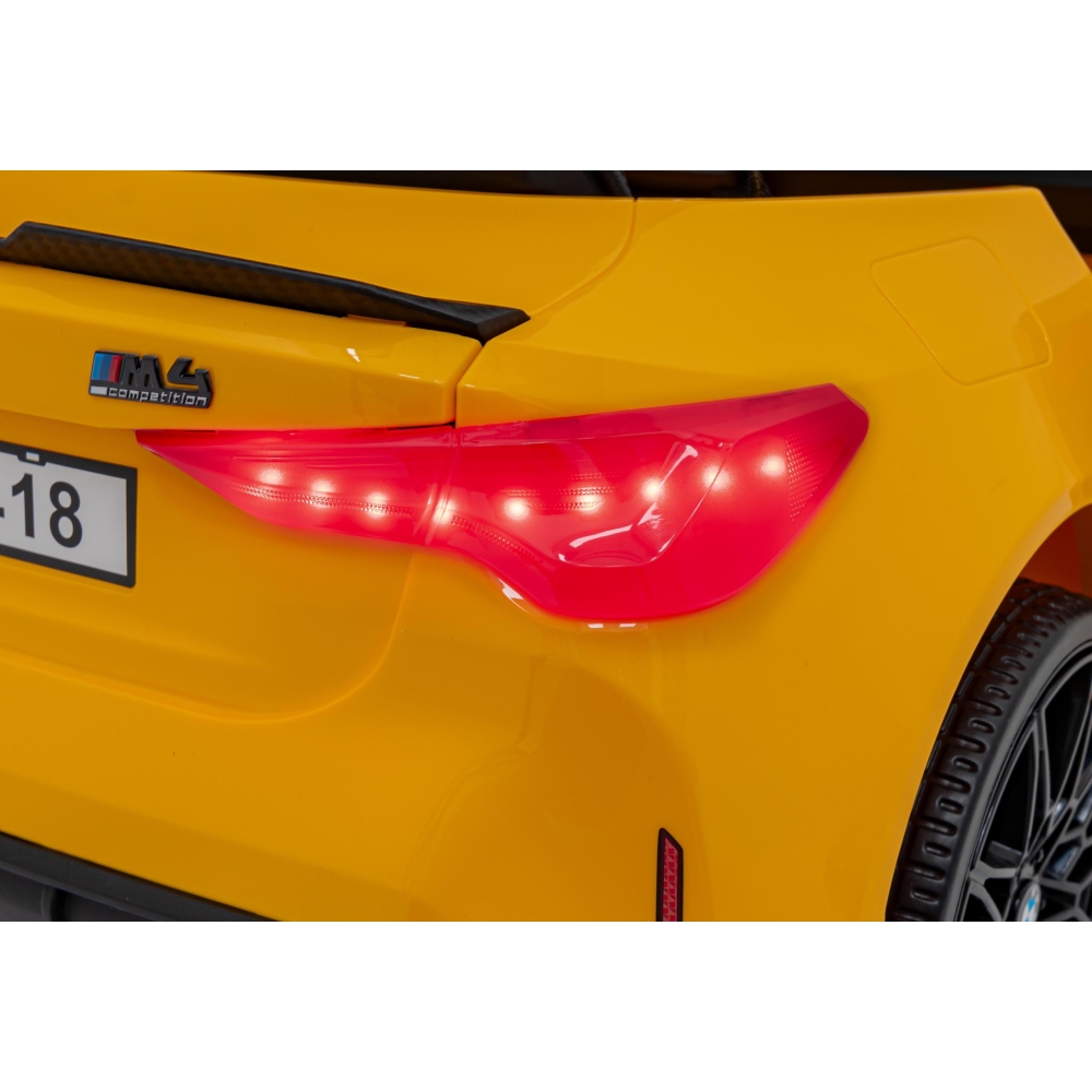 Elektromobilis BMW M4, Yellow-Elektromobiliai vaikams, Mašinos-e-vaikas