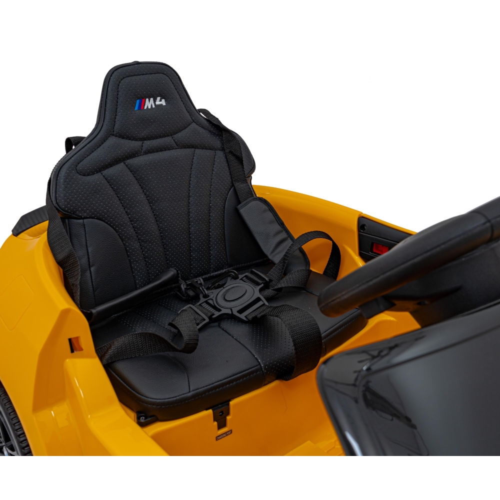 Elektromobilis BMW M4, Yellow-Elektromobiliai vaikams, Mašinos-e-vaikas