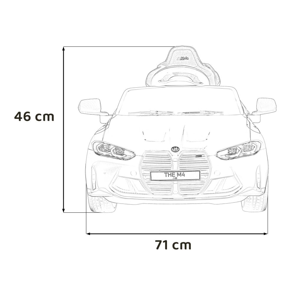 Elektromobilis BMW M4, White