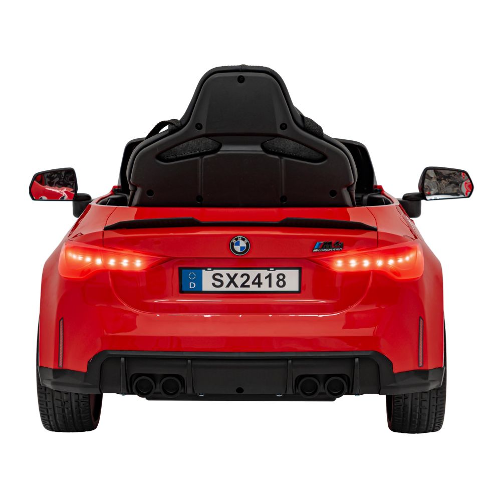 BMW M4 automobilis, raudonos spalvos