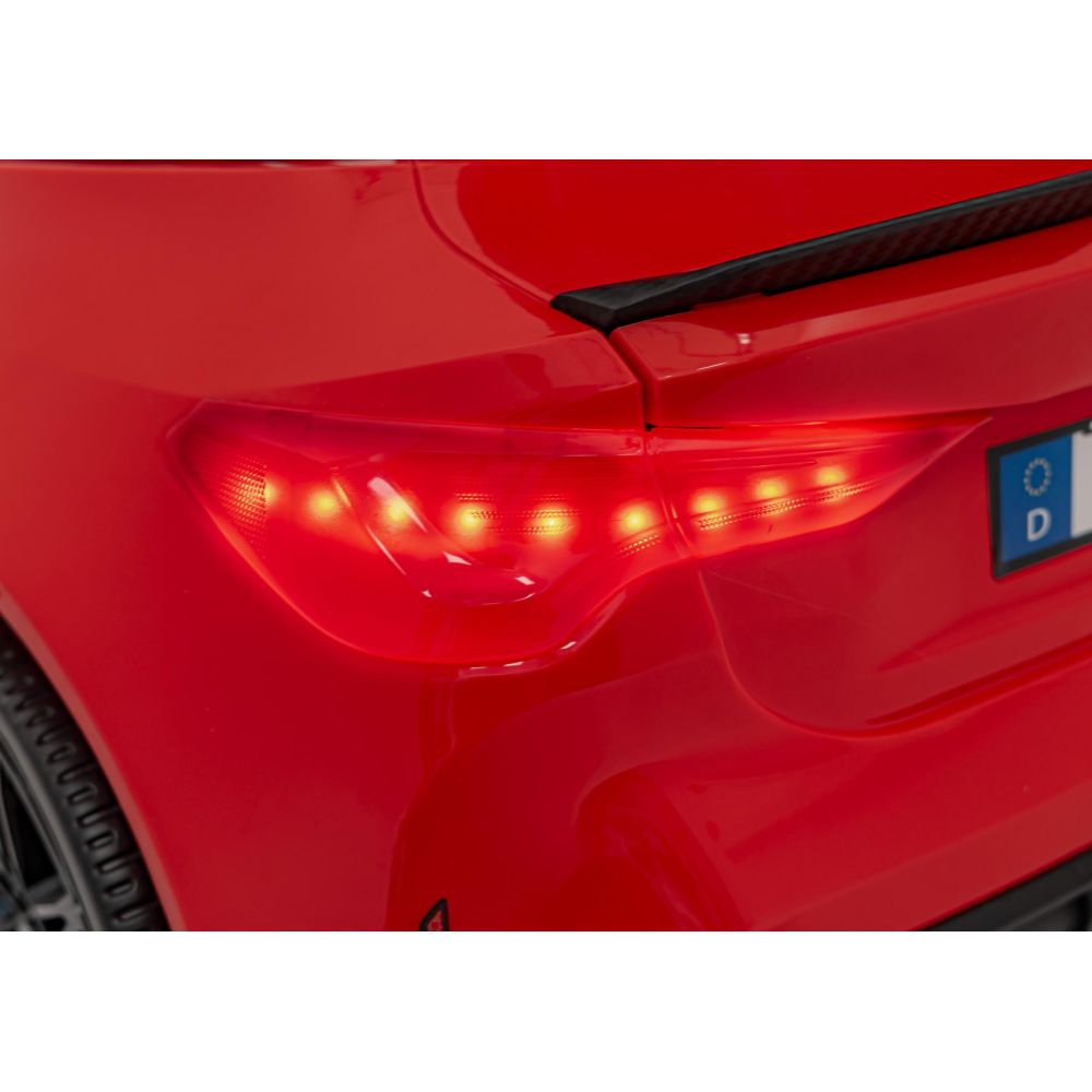 BMW M4 automobilis, raudonos spalvos