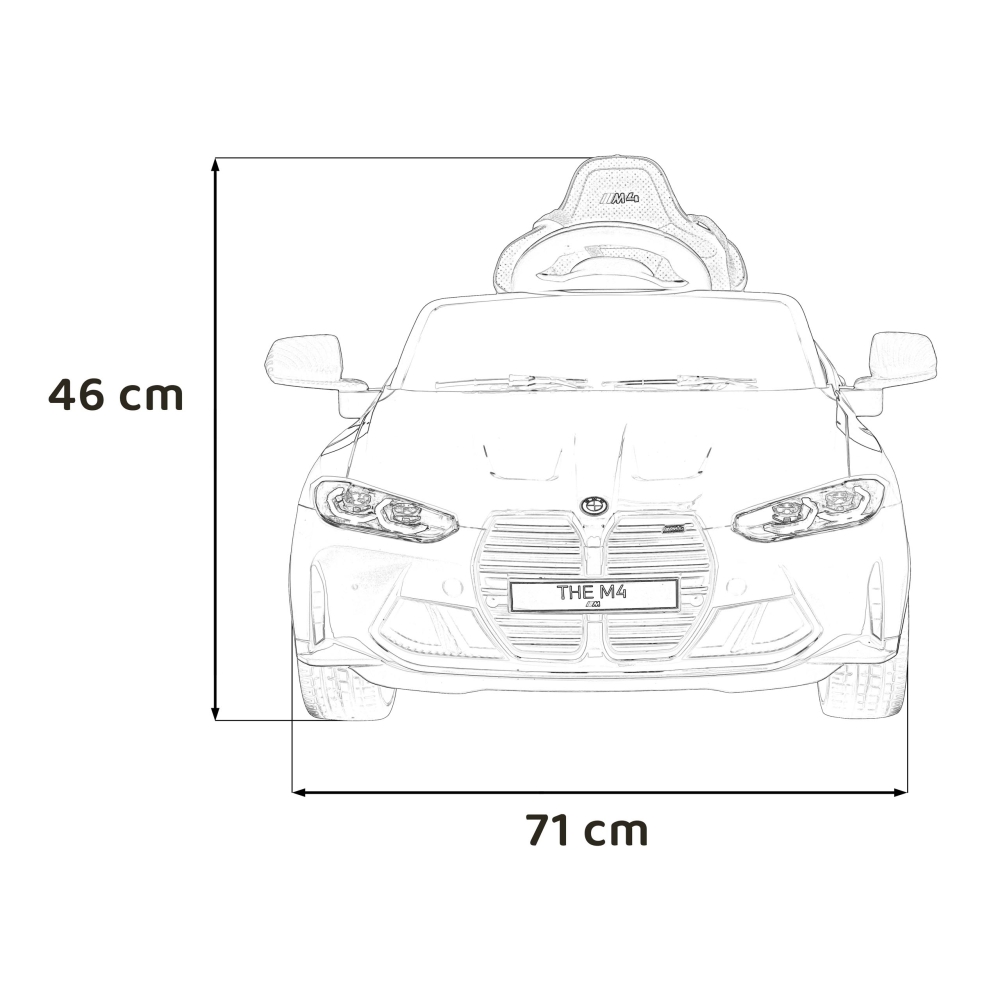 Elektromobilis BMW M4, Blue-Elektromobiliai vaikams, Mašinos-e-vaikas
