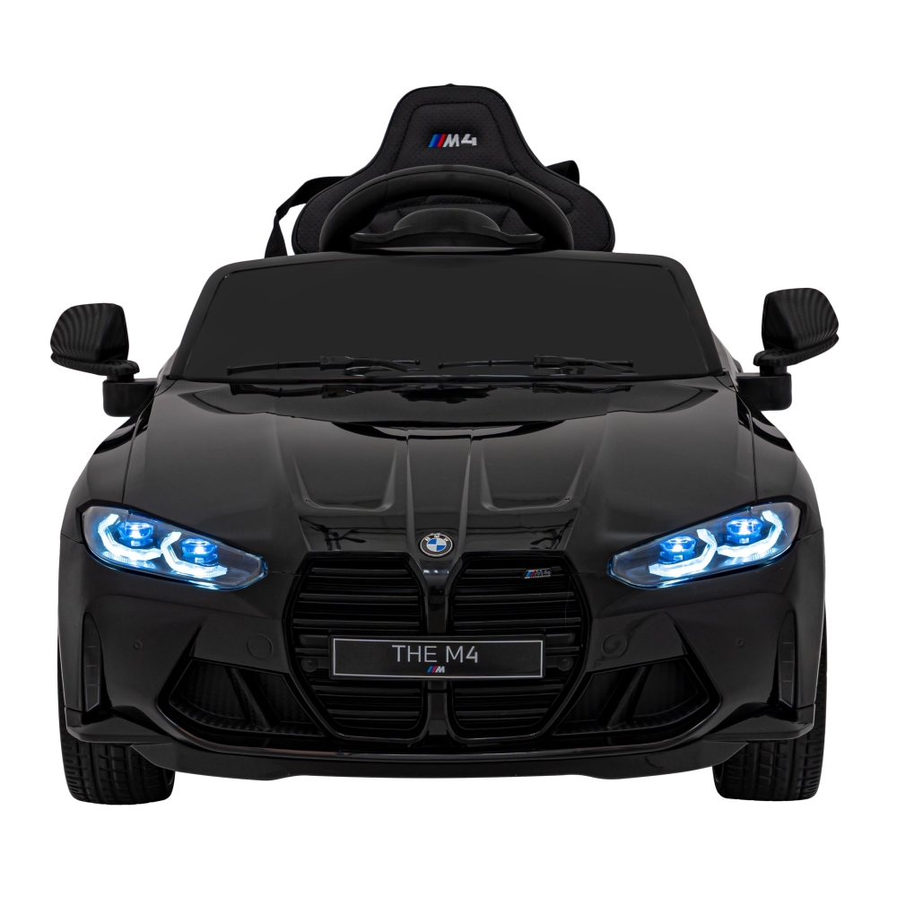 Transporto priemonė, automobilis BMW M4, juodos spalvos-Elektromobiliai vaikams, Mašinos-e-vaikas