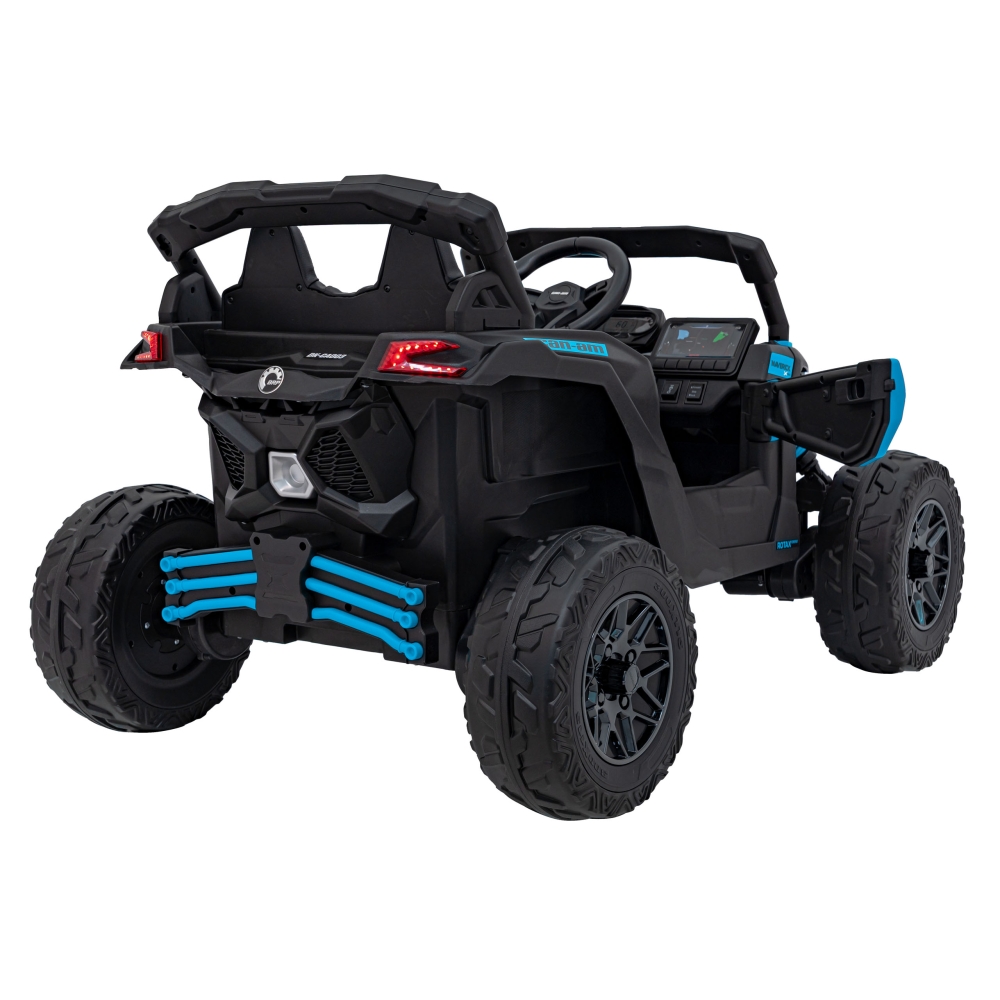 Elektrinis Buggy ATV CAN-AM Maverick, Blue-Elektromobiliai vaikams, Keturračiai ir bagiai-e-vaikas