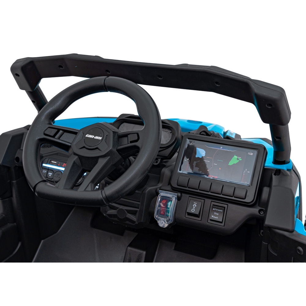 Elektrinis Buggy ATV CAN-AM Maverick, Blue-Elektromobiliai vaikams, Keturračiai ir bagiai-e-vaikas
