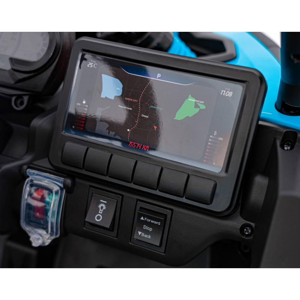 Elektrinis Buggy ATV CAN-AM Maverick, Blue-Elektromobiliai vaikams, Keturračiai ir bagiai-e-vaikas