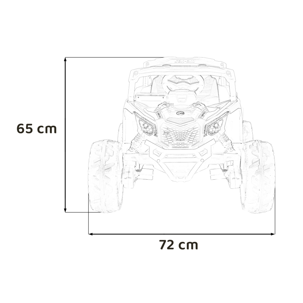 Elektrinis Buggy ATV CAN-AM Maverick, Blue-Elektromobiliai vaikams, Keturračiai ir bagiai-e-vaikas