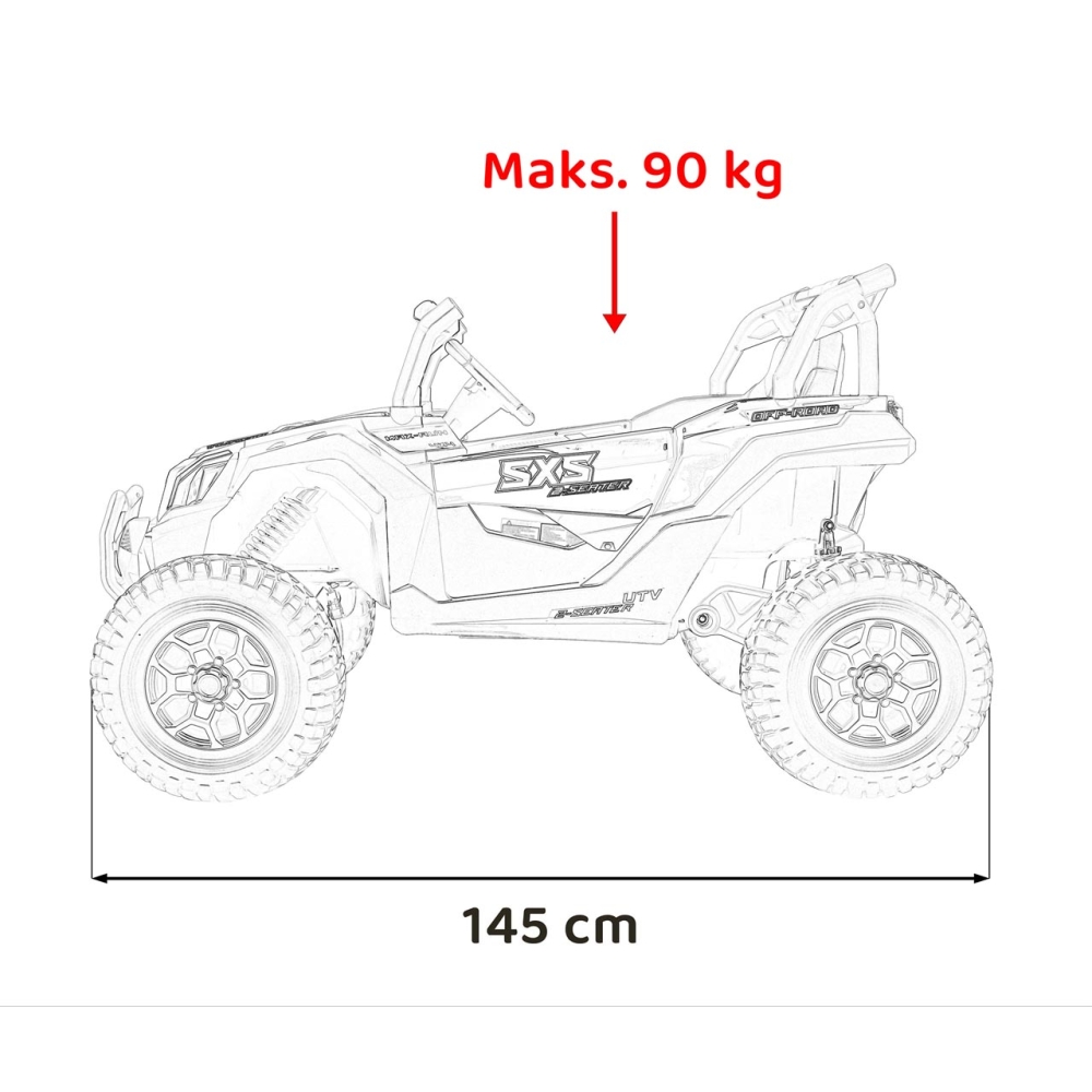 UTV X3 visureigis, oranžinis