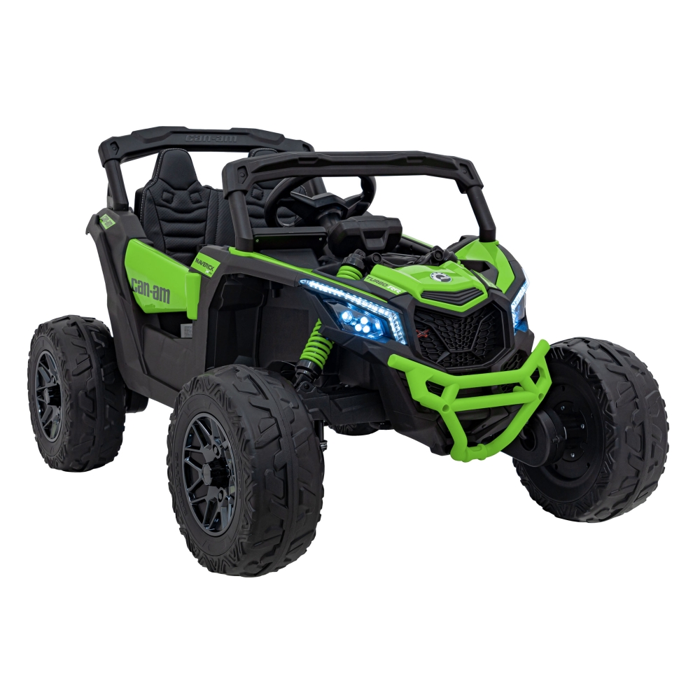 Elektrinis Buggy ATV CAN-AM Maverick, Green-Elektromobiliai vaikams, Keturračiai ir bagiai-e-vaikas