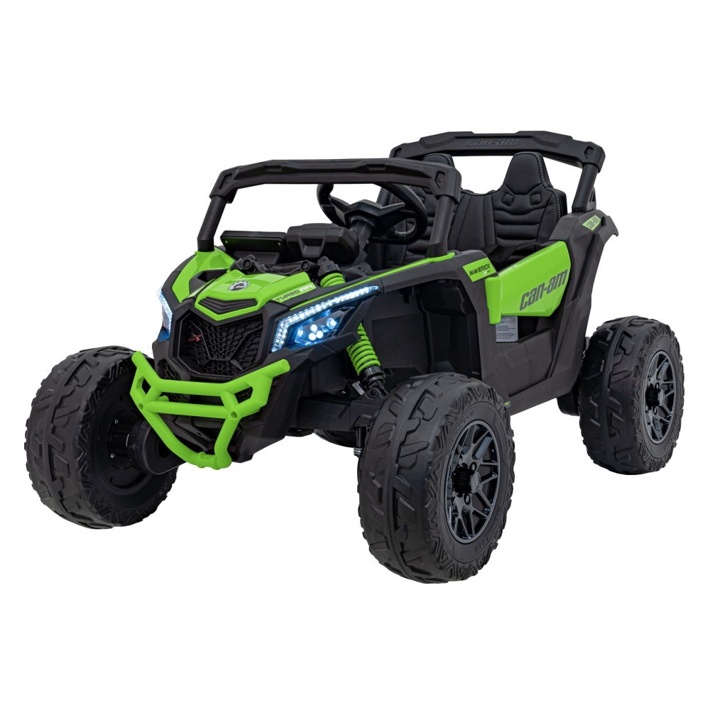 Elektrinis Buggy ATV CAN-AM Maverick, Green-Elektromobiliai vaikams, Keturračiai ir bagiai-e-vaikas