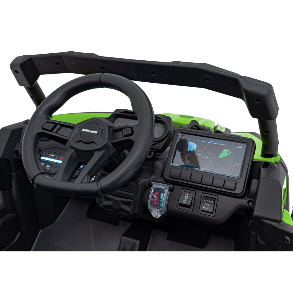 Elektrinis Buggy ATV CAN-AM Maverick, Green-Elektromobiliai vaikams, Keturračiai ir bagiai-e-vaikas
