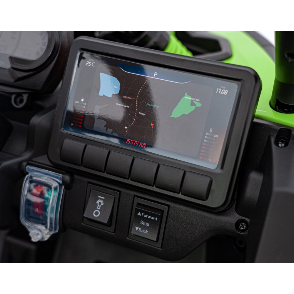 Elektrinis Buggy ATV CAN-AM Maverick, Green-Elektromobiliai vaikams, Keturračiai ir bagiai-e-vaikas
