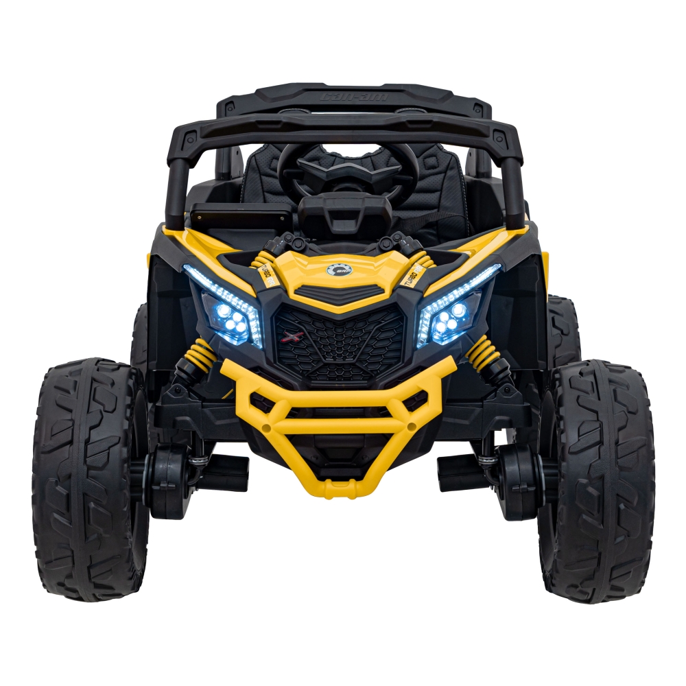 Elektrinis Buggy ATV CAN-AM Maverick, Yellow-Elektromobiliai vaikams, Keturračiai ir bagiai-e-vaikas