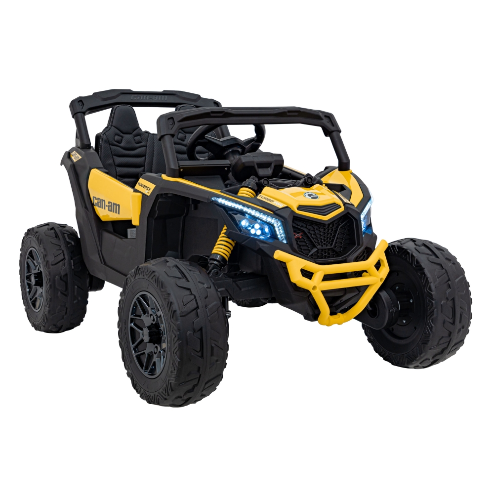 Elektrinis Buggy ATV CAN-AM Maverick, Yellow-Elektromobiliai vaikams, Keturračiai ir bagiai-e-vaikas