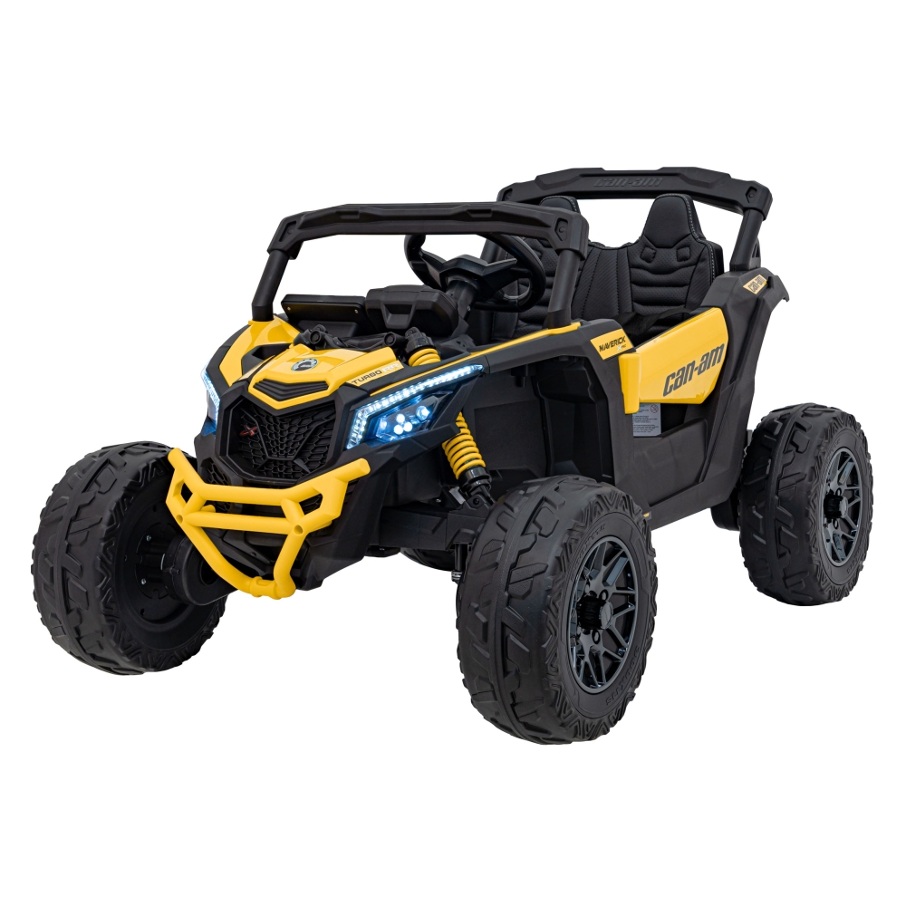 Elektrinis Buggy ATV CAN-AM Maverick, Yellow-Elektromobiliai vaikams, Keturračiai ir bagiai-e-vaikas