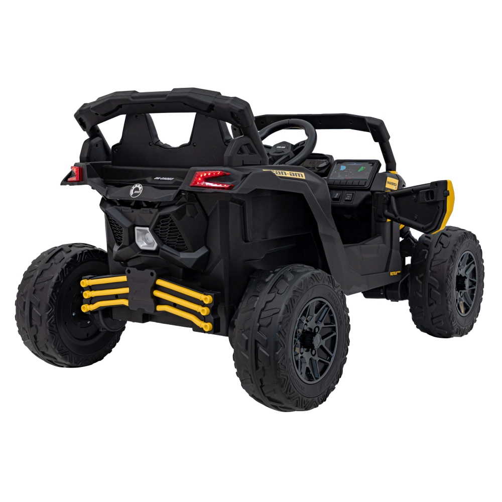 Elektrinis Buggy ATV CAN-AM Maverick, Yellow-Elektromobiliai vaikams, Keturračiai ir bagiai-e-vaikas