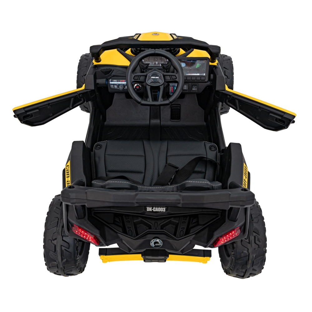 Elektrinis Buggy ATV CAN-AM Maverick, Yellow-Elektromobiliai vaikams, Keturračiai ir bagiai-e-vaikas