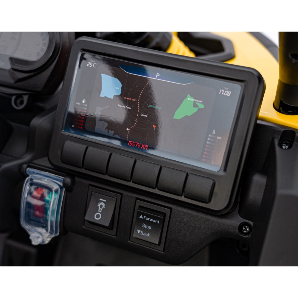 Elektrinis Buggy ATV CAN-AM Maverick, Yellow-Elektromobiliai vaikams, Keturračiai ir bagiai-e-vaikas