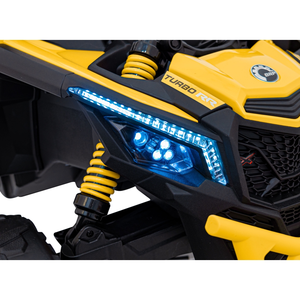 Elektrinis Buggy ATV CAN-AM Maverick, Yellow-Elektromobiliai vaikams, Keturračiai ir bagiai-e-vaikas