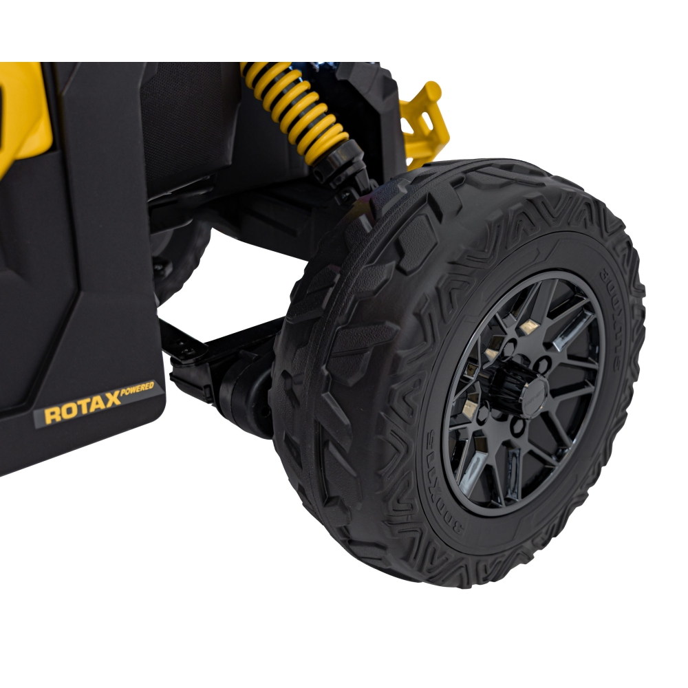 Elektrinis Buggy ATV CAN-AM Maverick, Yellow-Elektromobiliai vaikams, Keturračiai ir bagiai-e-vaikas