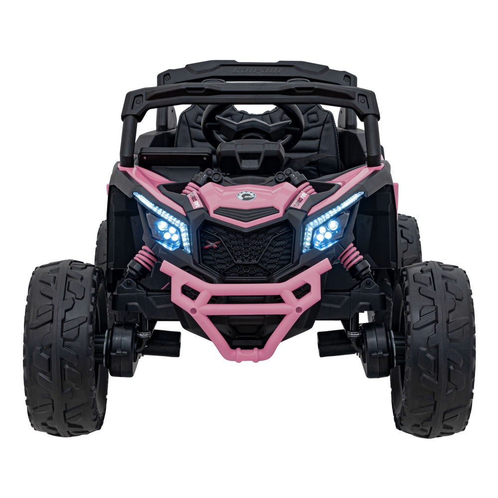 Elektrinis Buggy ATV CAN-AM Maverick, Pink-Elektromobiliai vaikams, Keturračiai ir bagiai-e-vaikas
