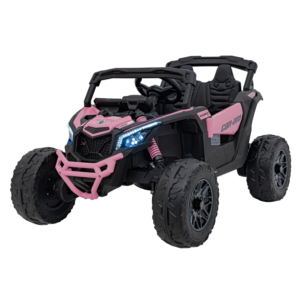 Elektrinis Buggy ATV CAN-AM Maverick, Pink-Elektromobiliai vaikams, Keturračiai ir bagiai-e-vaikas