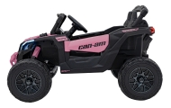 Elektrinis Buggy ATV CAN-AM Maverick, Pink-Elektromobiliai vaikams, Keturračiai ir bagiai-e-vaikas