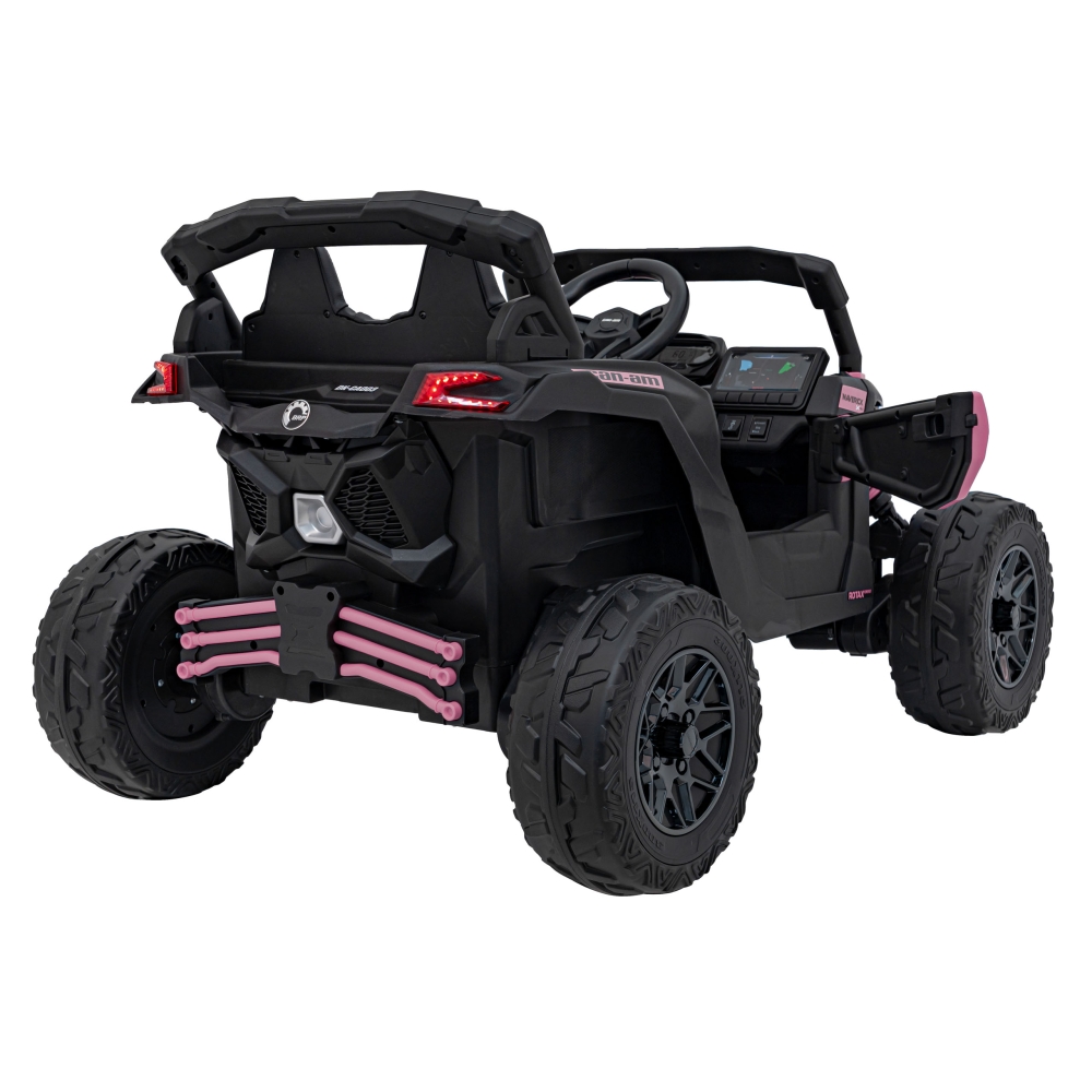Elektrinis Buggy ATV CAN-AM Maverick, Pink-Elektromobiliai vaikams, Keturračiai ir bagiai-e-vaikas