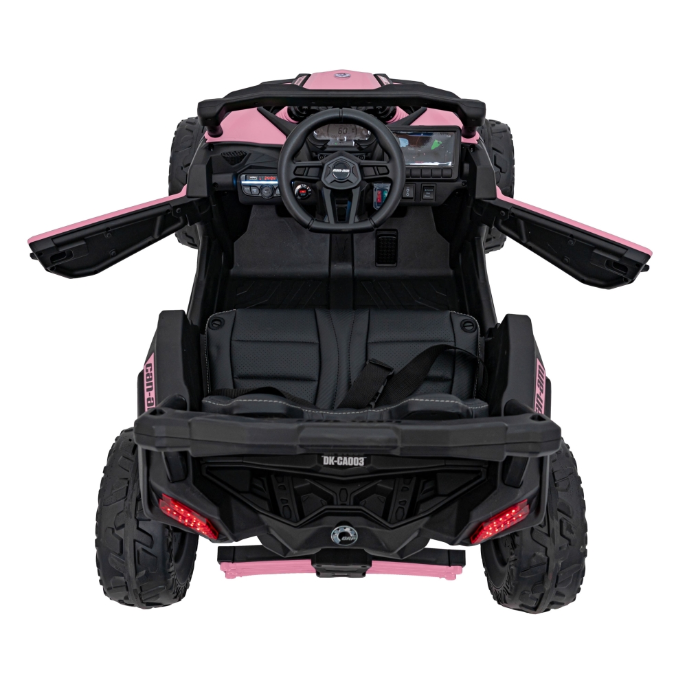 Elektrinis Buggy ATV CAN-AM Maverick, Pink-Elektromobiliai vaikams, Keturračiai ir bagiai-e-vaikas
