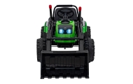 Koparka Traktor na akumulator dla dzieci Zielony + Ruchome Ramię Łyżka + Pilot + Wolny Start + Radio FM + LED