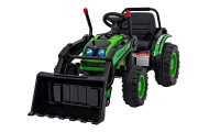 Koparka Traktor na akumulator dla dzieci Zielony + Ruchome Ramię Łyżka + Pilot + Wolny Start + Radio FM + LED