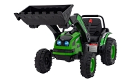 Koparka Traktor na akumulator dla dzieci Zielony + Ruchome Ramię Łyżka + Pilot + Wolny Start + Radio FM + LED