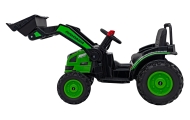 Koparka Traktor na akumulator dla dzieci Zielony + Ruchome Ramię Łyżka + Pilot + Wolny Start + Radio FM + LED