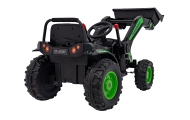 Koparka Traktor na akumulator dla dzieci Zielony + Ruchome Ramię Łyżka + Pilot + Wolny Start + Radio FM + LED