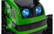 Koparka Traktor na akumulator dla dzieci Zielony + Ruchome Ramię Łyżka + Pilot + Wolny Start + Radio FM + LED
