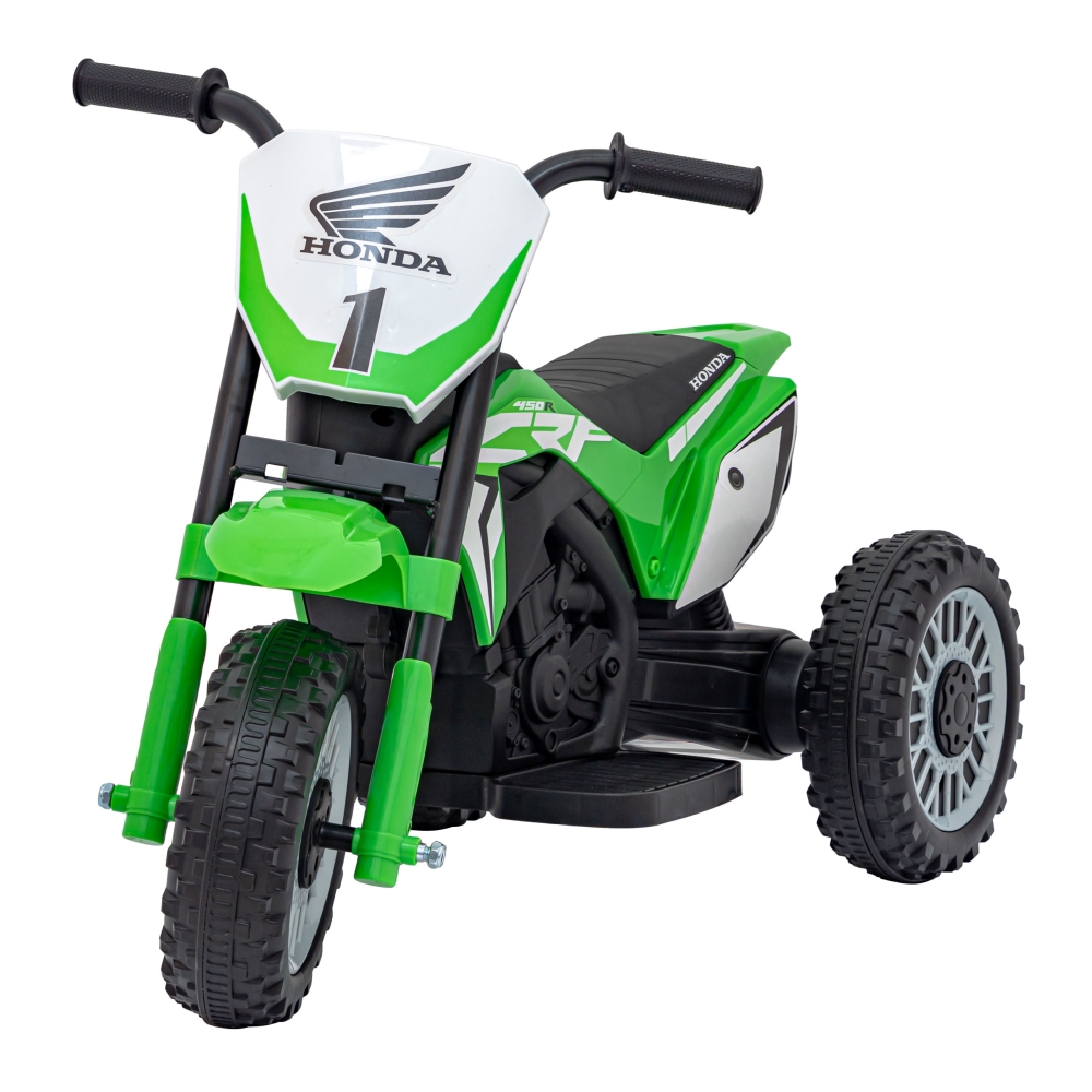 Elektrinis motociklas Honda Cross CRF 450R, Green-Elektromobiliai vaikams, Motociklai-e-vaikas