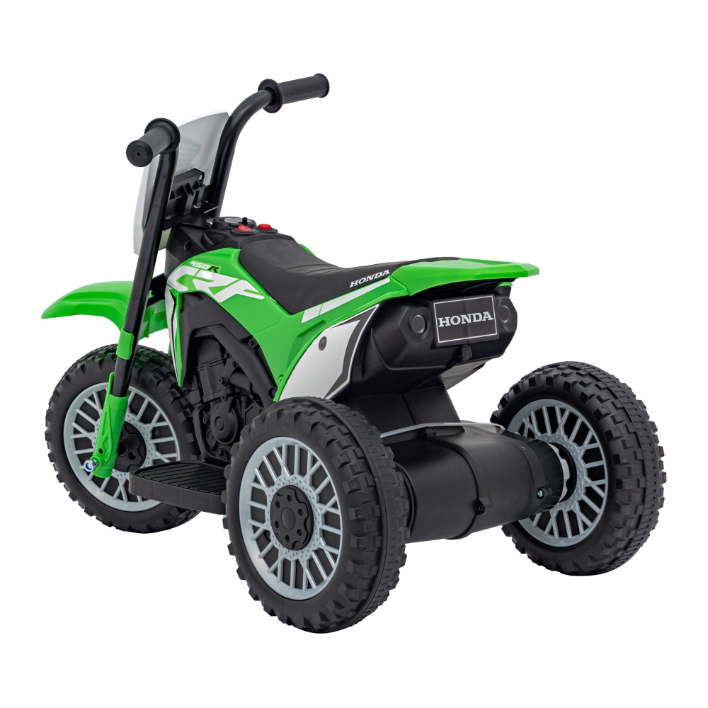 Elektrinis motociklas Honda Cross CRF 450R, Green-Elektromobiliai vaikams, Motociklai-e-vaikas