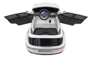 Elektromobilis Porsche Cayenne S, lakuotas baltas-Elektromobiliai vaikams, Visureigiai-e-vaikas