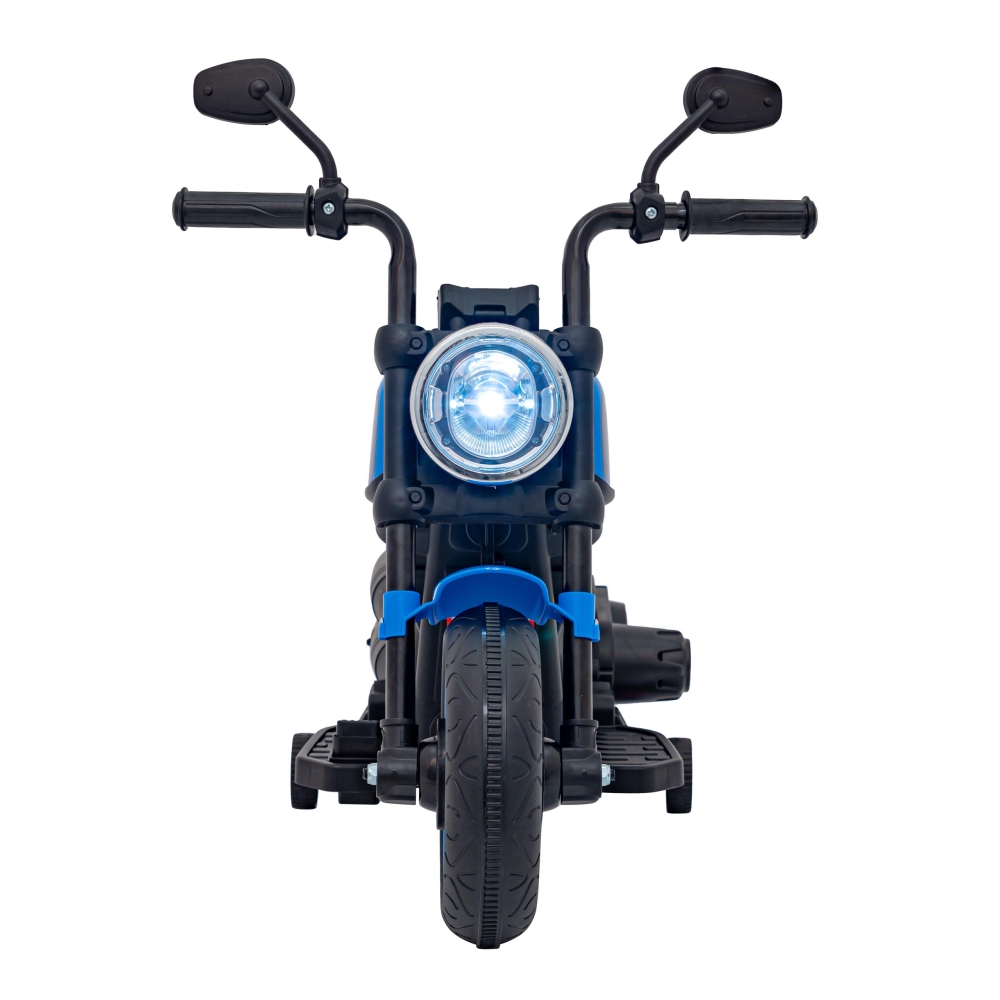 Elektrinis motociklas Chopper FASTER, Blue-Elektromobiliai vaikams, Motociklai-e-vaikas