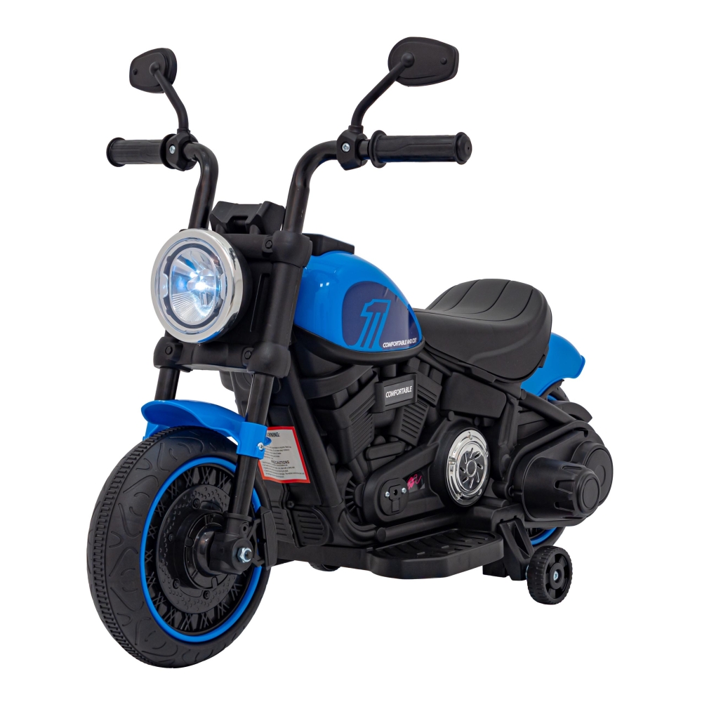Elektrinis motociklas Chopper FASTER, Blue-Elektromobiliai vaikams, Motociklai-e-vaikas