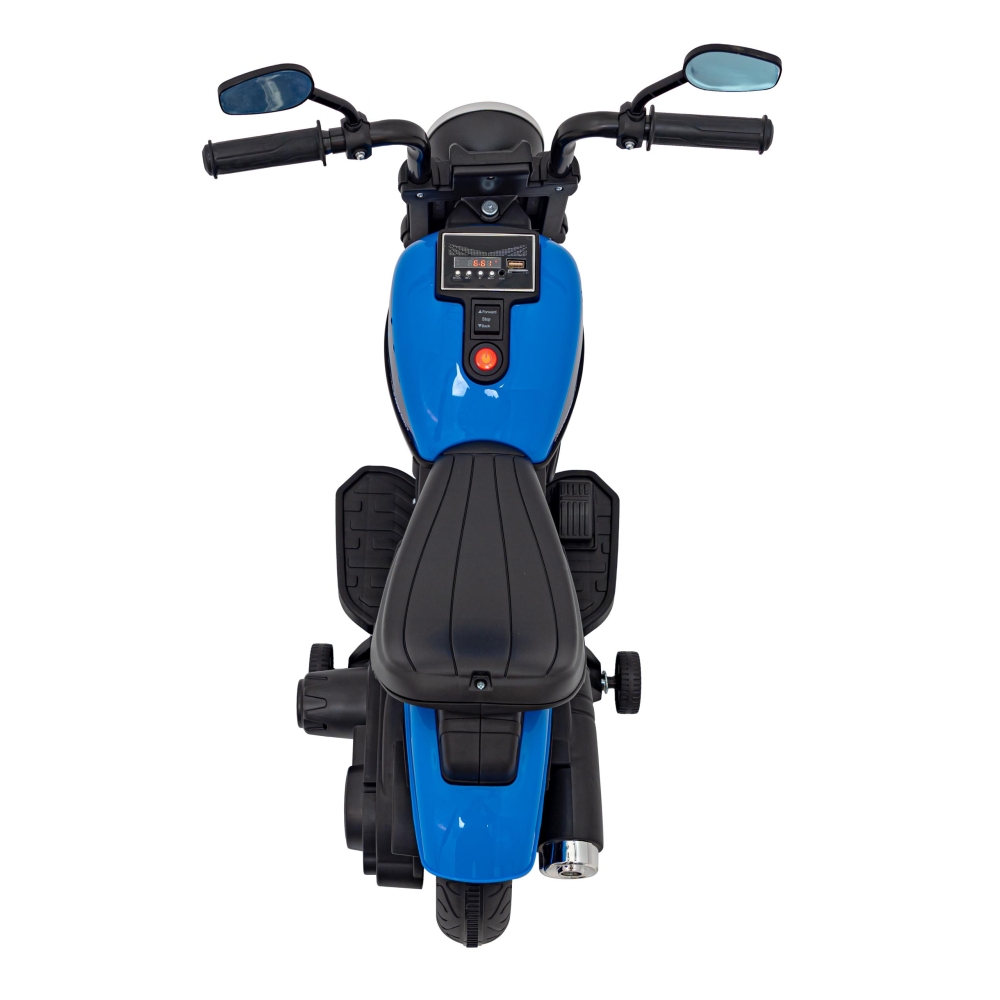 Elektrinis motociklas Chopper FASTER, Blue-Elektromobiliai vaikams, Motociklai-e-vaikas