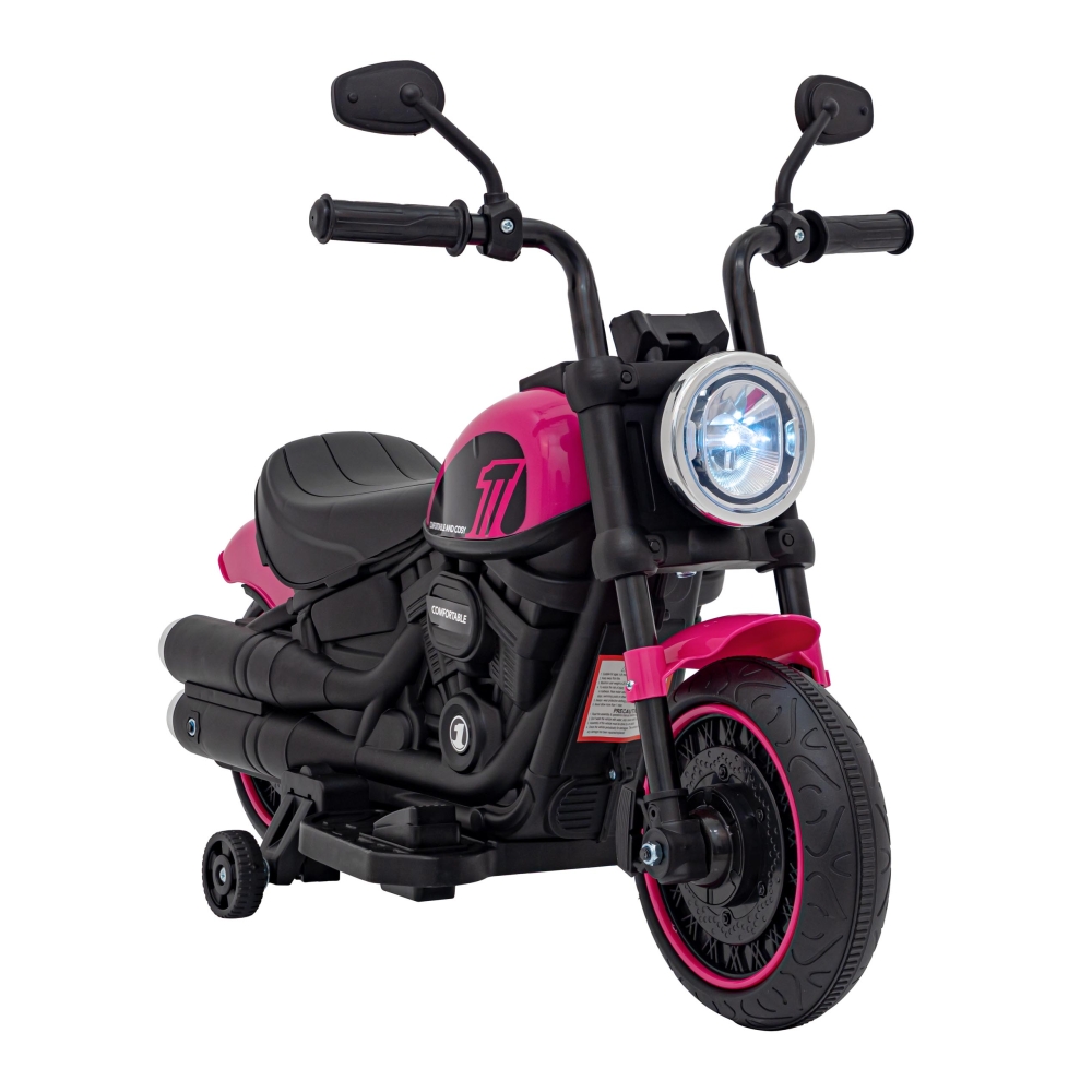 Elektrinis motociklas Chopper FASTER, Pink-Elektromobiliai vaikams, Motociklai-e-vaikas