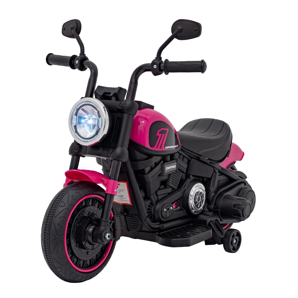 Elektrinis motociklas Chopper FASTER, Pink-Elektromobiliai vaikams, Motociklai-e-vaikas